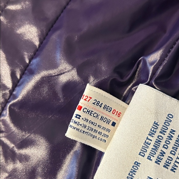 Women's Blue Puffer Jacket - Picture 6 of 6